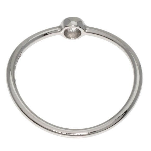TIFFANY Elsa Peretti Wave Single-row Diamond Ring Platinum (US Size 4) - Picture 4 of 7